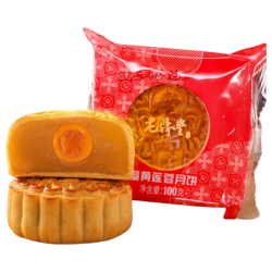 老鼎丰 蛋黄莲蓉月饼 100g 广式糕点