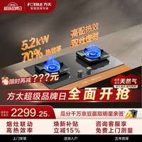 方太 JZT-TF37B-G 5.2kW大火力 双边定时 天然气燃气灶