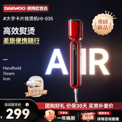 大宇 卡片手持挂烫机家用小型熨烫机大蒸汽电熨斗便携式HI-035红