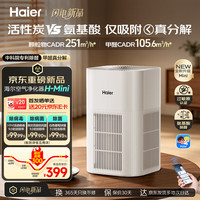 海尔 空气净化器除甲醛过敏原家用新房二手烟办公母婴卧室除菌花粉桌面H-Min