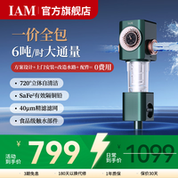 IAM 前置过滤器40微米反冲洗压力表监控自来水净水器中央滤水器渗透自来水过滤厨房净水器 I3-上门