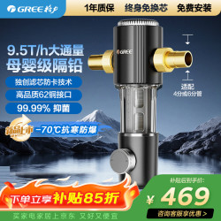 格力 前置净水器水霸王 9.5T/h家用全屋净水自来水前置自动清洗 40微米精滤免换芯无双