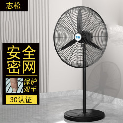 志松 工业风扇落地扇电风扇超大风力牛角扇强力大功率商用工厂电扇立式吹除甲醛