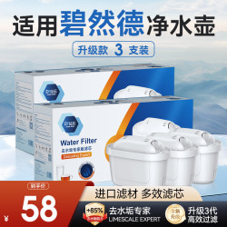 diamond filter 适配碧然德滤芯家用Maxtra净水壶Brita滤水壶过滤芯通用滤芯配件 去水垢专家版