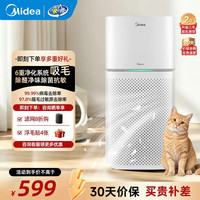 美的 宠物专用空气净化器 杀菌消毒过滤猫毛浮毛除过敏源神器 除臭味异味尘螨灰尘毛发母婴家