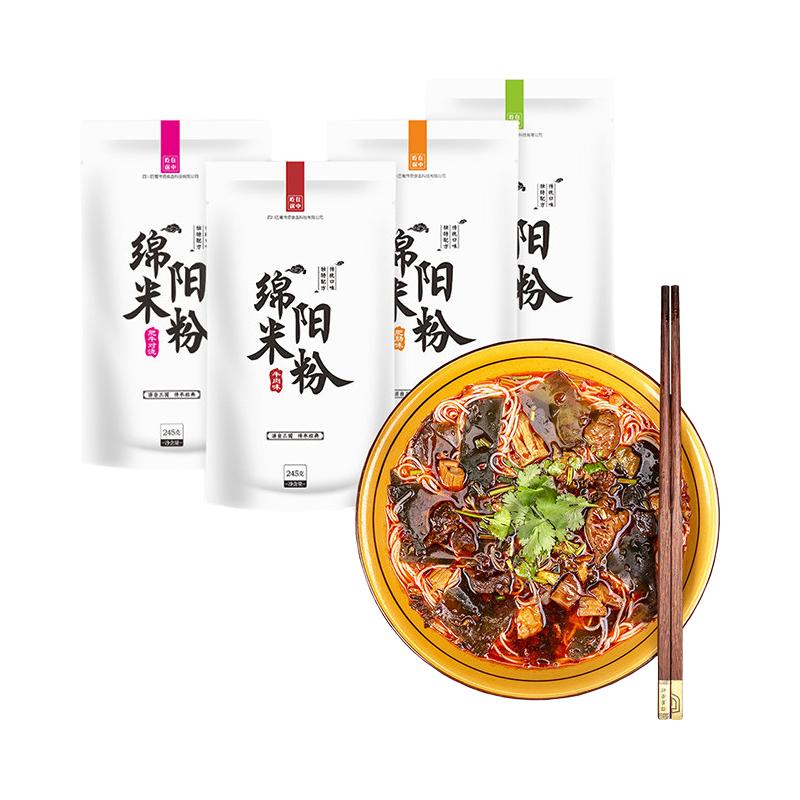 吃在途中 绵阳米粉 开元牛肉肥肠味 735g 方便速食