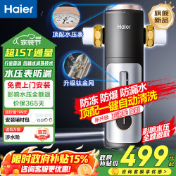 海尔 前置过滤器培林自净化系列五涡轮一键自动反冲洗钛金滤网15T大通量家用自来水全屋净水