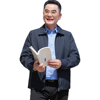 宝财羊 翻领商务休闲夹克 藏青色 185