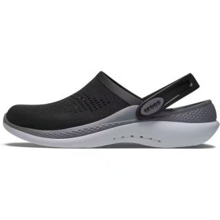 crocs LiteRide夏季户外休闲洞洞沙滩凉拖鞋黑灰206708-0DD