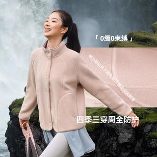 雪中飞 女式摇粒绒外套 短款 女士短外套