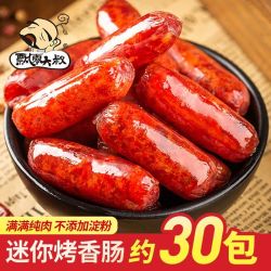 飘零大叔 迷你烤香肠260g金沙蛋黄烤肠228g休闲零食小肉枣独立包装