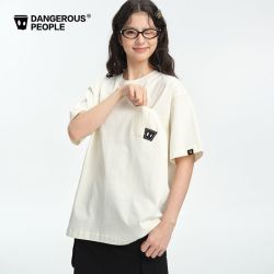 Dangerous People Dangerouspeople薛之谦dsp口袋贴布时尚百搭基础潮流圆领短袖T恤