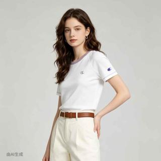Champion 【短款修身】女士圆领短袖T恤 26春夏