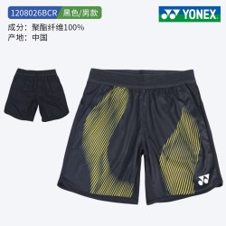 YONEX 2026新款运动短裤男速干国羽跑步健身yy网球训练服