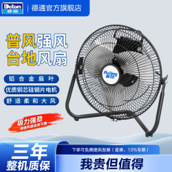 德通普风趴地扇工业商用小型风扇家用爬地电风扇扒地扇台地风扇工业风扇 普风FE2-30（220V 12寸） 普风系列