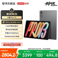 联想 小新Pro 13.0英寸 Android 平板电脑(3504*2190、骁龙8s Gen 4、12GB、512GB、WiFi版、凝雾灰)