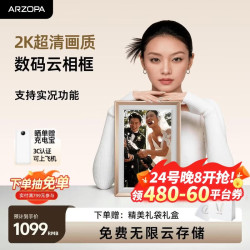 ARZOPA D14Pro 2K超清数码电子相册显示器 14英寸 香槟金