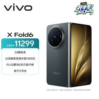 vivo X Fold6 5G折叠手机 16GB+1TB 黑金版摄影师套装