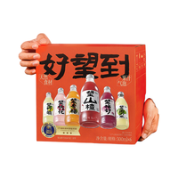 好望水 全家福气泡果汁300mL*6瓶山楂/梅好/杏福/桃花/柠萌/勇橄夏季解渴