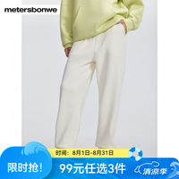 美特斯邦威 银狐绒保暖 栀子白 L(165/68A) 女士休闲裤