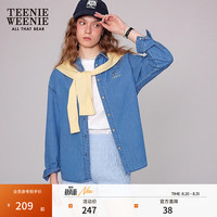 TEENIE WEENIE 复古丹宁衬衫 中蓝色 S
