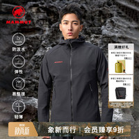 MAMMUT Macun 2.0 防风防泼水软壳夹克 1011-02420 男款 黑色 XL