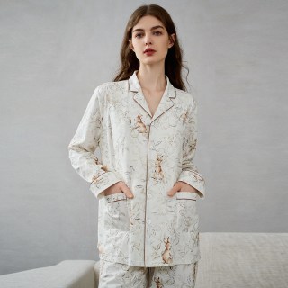 移动端：嫚熙 夏季孕妇纯棉月子服睡衣春秋产后哺乳怀孕期产妇待产家居服