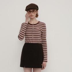 TEENIE WEENIE 小熊2024秋新款休闲柔软舒适修身打底长袖T恤上衣女