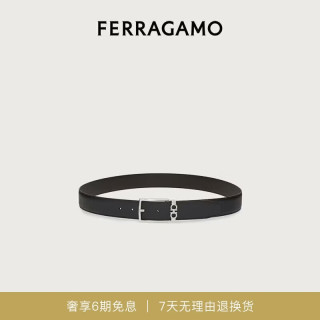 Salvatore Ferragamo 0708206_C_110 黑色牛皮革腰带 105