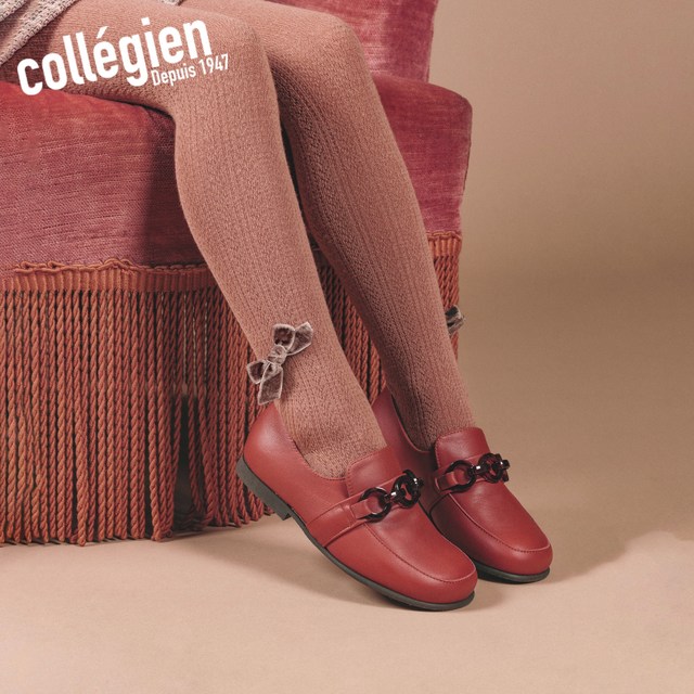 COLLEGIEN 法国Collegien女童连裤袜春秋2026新品美利奴羊毛蝴蝶结打底裤袜