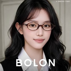 暴龙 BJ5213 玳瑁色椭圆近视眼镜框