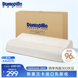 邓禄普 ECO系列 天然乳胶枕 60*40*10/12cm 护颈波浪款