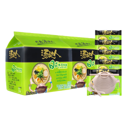 统一 汤达人 日式豚骨拉面 袋装 125g*10袋 十连包 方便面泡面