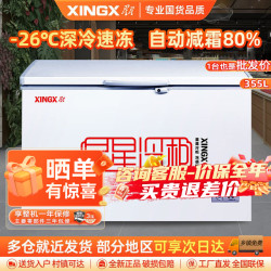 星星 商厨 BD/BC-355E 355升 冷柜 厨房商用保鲜设备卧式通体大容