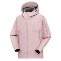 户外运动情侣款冲锋衣男女休闲8802防风防水登山服加绒连帽外套