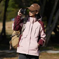 秋冬新款男女情侣三合一冲锋衣可拆卸银狐绒内胆户外防风防水外套