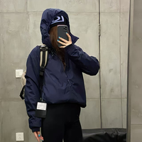 户外冬季保暖棉衣防泼水男女情侣款连帽外套棉服24108-