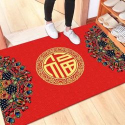 地垫地毯门垫进门家用擦鞋入户门中式福字新年喜庆防滑垫裁剪定制