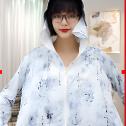 冰丝防晒女宽松透气夏季运动大帽檐