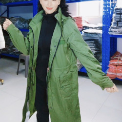 清风酷女郎（广—36）棉布加绒男女通用风衣