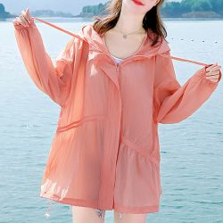 防晒衣女夏季薄款外搭2026新款宽松透气防紫外线大码防晒服外套