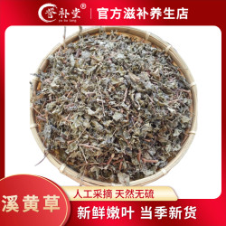 大山农户自采摘新鲜晒干带霜溪黄草煮水泡茶佳品