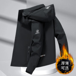 冬季青年加绒冲锋衣棉服防风防水户外登山服休闲百搭保暖夹克男潮