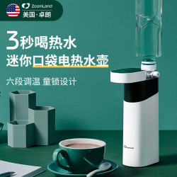 Zoomland 电热水壶便携式烧水壶 即热式饮水机 便携式饮水机台式家用速热小型迷你旅行电水壶F-20