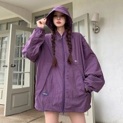 防紫外线爆款冲锋衣外套女夏季薄款防晒衣冰丝新款正品防晒服大码