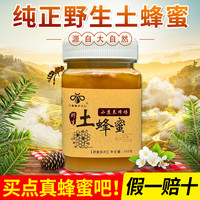 野生土蜂蜜真蜂蜜纯正土蜂蜜500g---新鲜不纯包退支持试吃