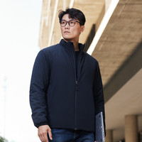 堡垒轻量抗静电立领棉服3M新雪丽棉男款保暖防泼外套23274N