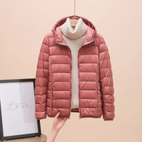 2026新款羽绒服女秋冬季轻薄短款连帽保暖百搭时尚修身女士外套潮