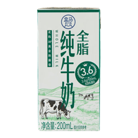 盒马 全脂纯牛奶 200ml*24盒 200mL*24盒