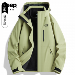 JEEP SPIRIT 吉普新款户外冲锋衣男女款三合一加厚登山外套